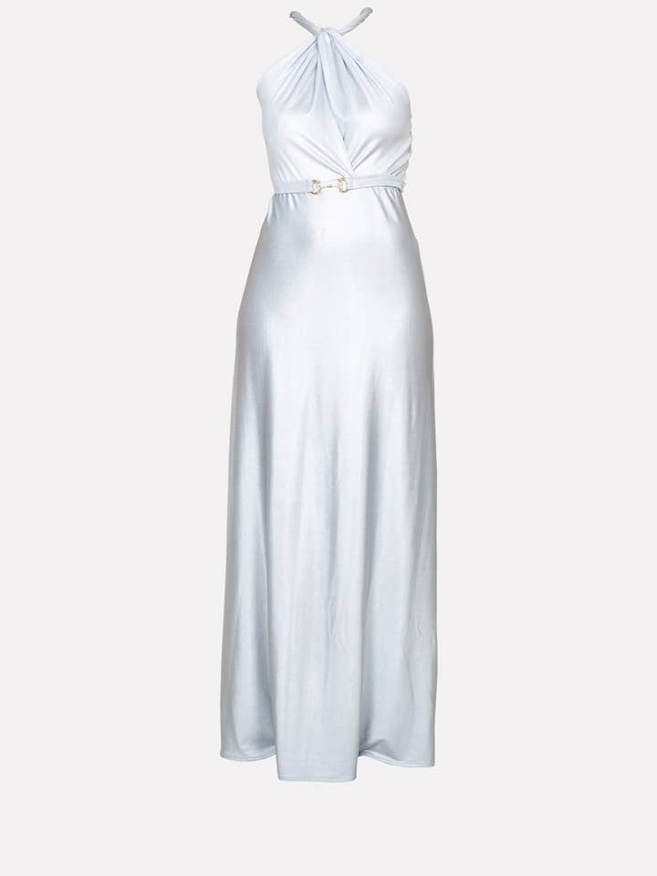 Klänning med lång knut axelband 92% Pl 8% Ea för wholesale av No-nà by Siste's