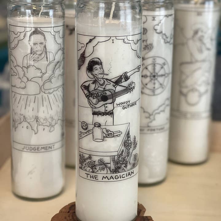 The Outlaw Oracle - Wholesale Votive Candle - Outlaw Prayer Candle(s): Black and White1