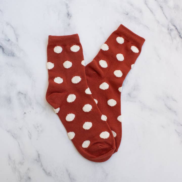 Tiepology - Wholesale Socks - Women's - Women's Polka Dots Puff Casual Socks