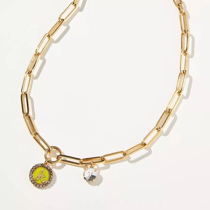 TOVA - Wholesale Pendant/Charm Necklace - Statement Monogram Necklace