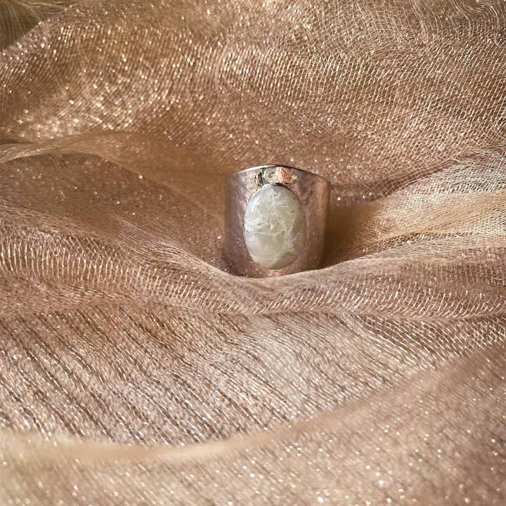 Kokoro - M.Handmade - Wholesale Cocktail/Statement Ring - MOONLIGHT band ring4