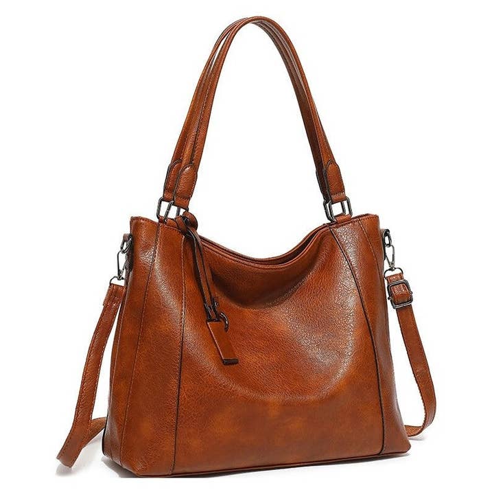 UZ Wholesale Store - Wholesale Shoulder Bag - Women's - Solid Color Single Shoulder Large Capacity Soft Leather Bag9