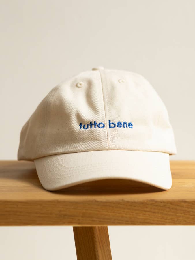 Cap - Tutto Bene - Ecru + Blue for wholesale by &Friends