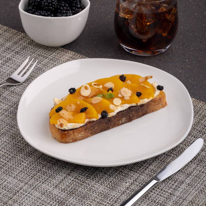 Porcelain Flat Dinner Plate | Uneven Shape for wholesale by Ariane Fine Porcelain