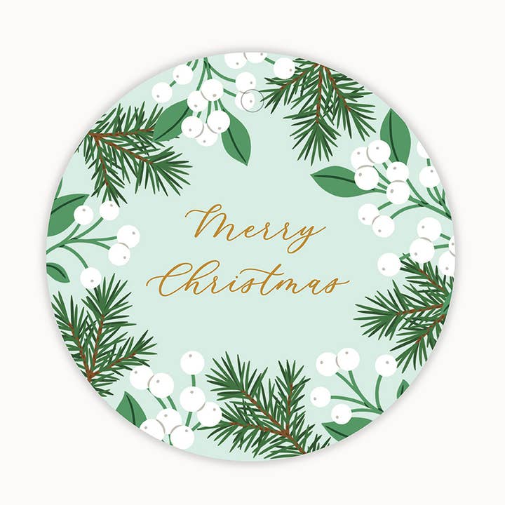 Snowberries Gift Tags | Set of 8Â for wholesale by Linden Paper Co.