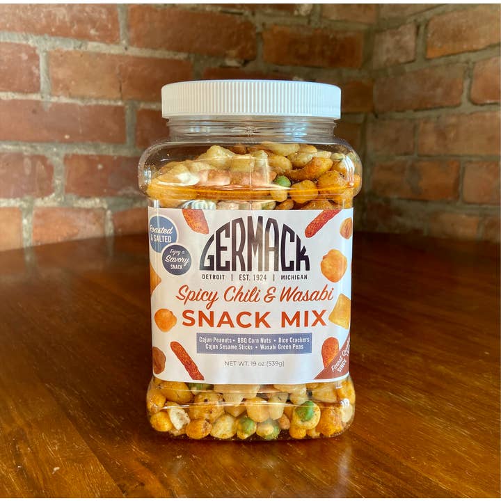 Germack Pistachio Company - Wholesale Trail Mix - Spicy Chili & Wasabi Mix 19 oz Jar1
