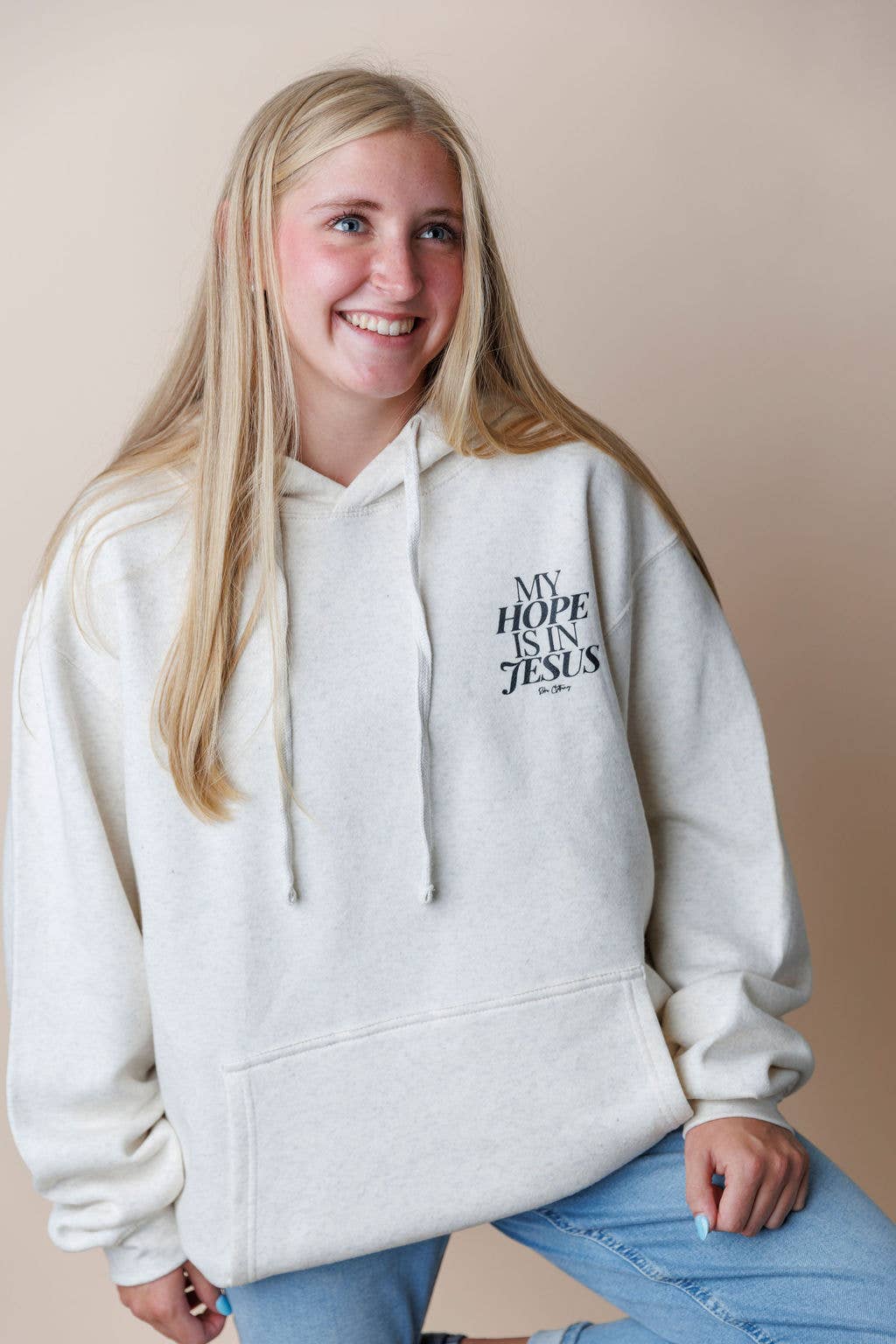 Rohi Clothing - Wholesale Hoodie - Women's - My Hope Hoodie in Oatmeal WHOLESALE2