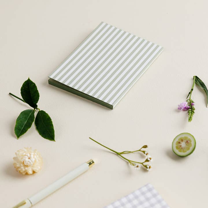 Emma Kate Co. - Wholesale Notebook - Petite Notebook | Sage Stripe5
