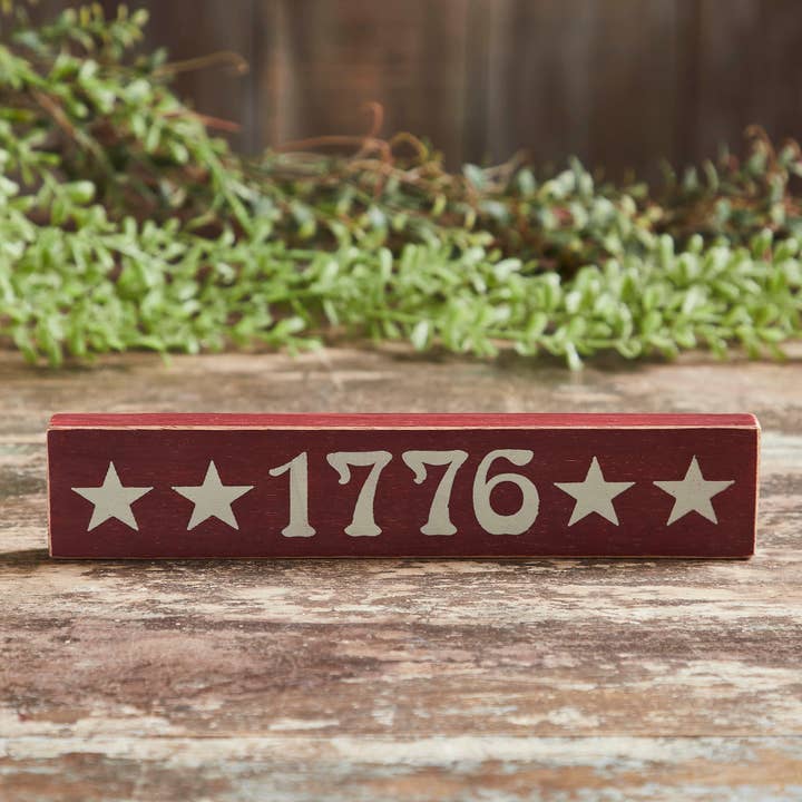 VHC Brands - Wholesale Sign - 1776 Wooden Sign 1.75x9