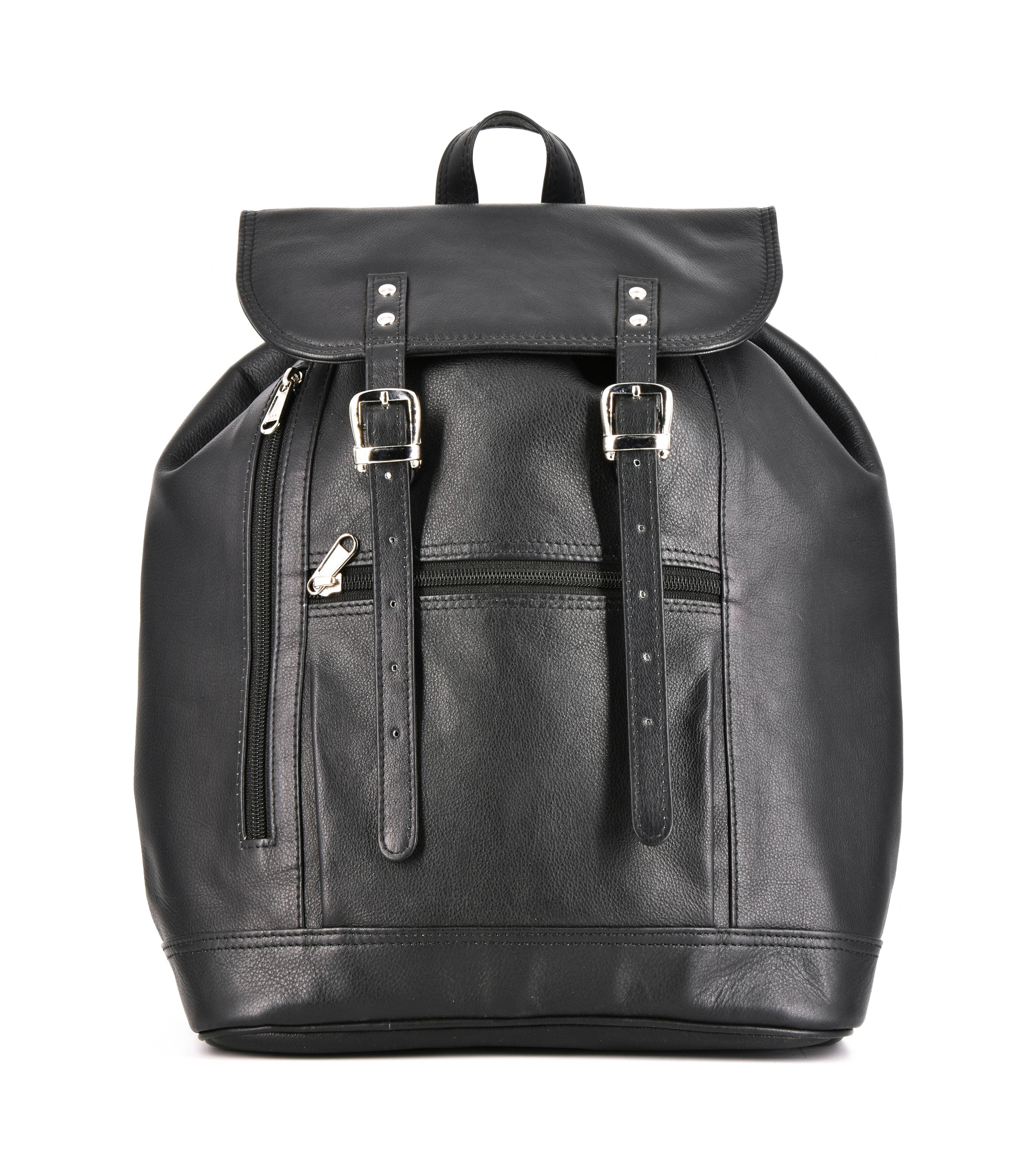 Ashlin Leather Boutique - Wholesale Backpack - Unisex - ASHLIN® | ZIPPERED COMPARTMENT BACKPACK | TUSCANY LEATHER0