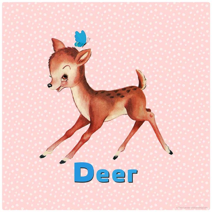 RetroPlanet - Vente Autocollant mural - Sticker mural Baby Deer