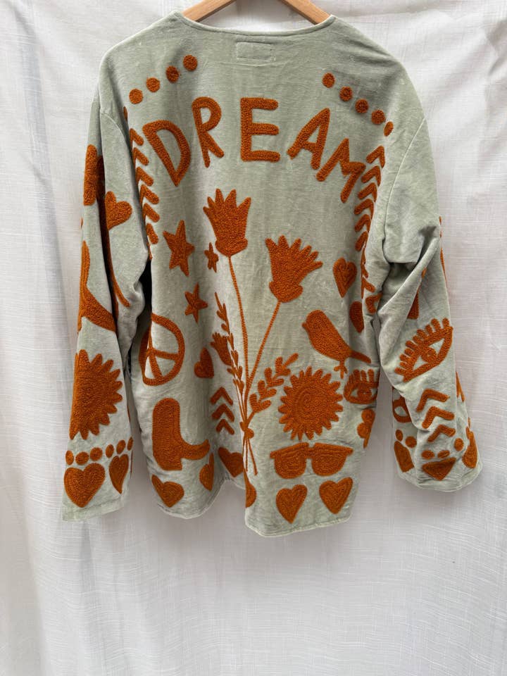 Giacca di Velluto DREAM Pistacchio per la vendita all'ingrosso da parte di ToutVintage