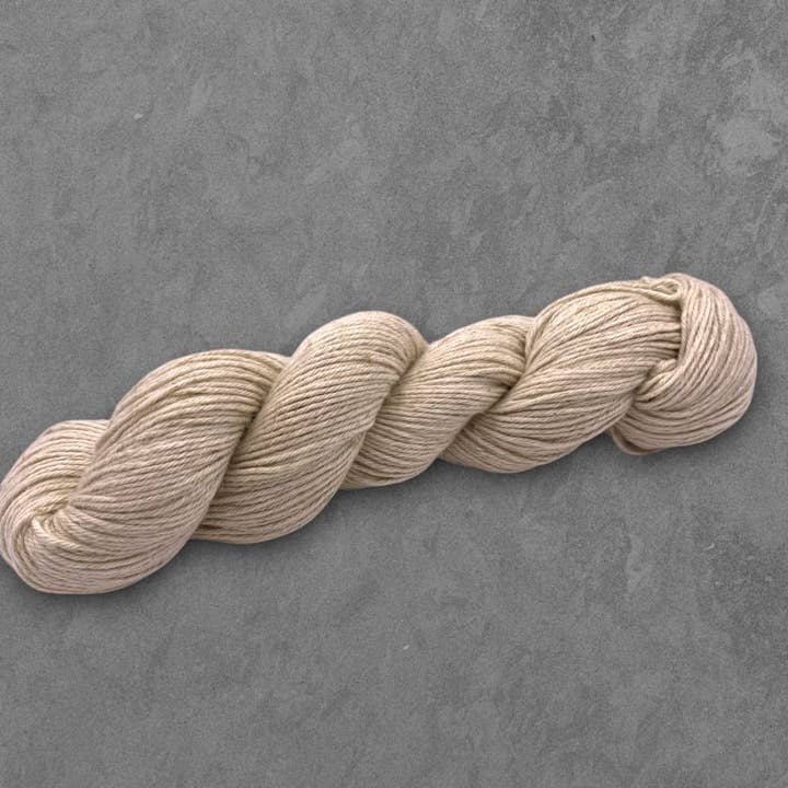 Rooster Yarns - Venta al por mayor Hilos - Hilo sin teñir: hilo de tejer DK de algodón orgánico/lino