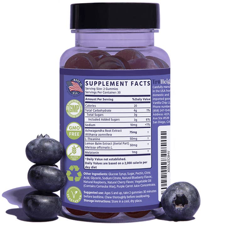 TruHeight – Suplemento/vitamina oral por atacado – TruHeights® Sleep Gummies - Melatonina Infantil, Altura, Crescimento1