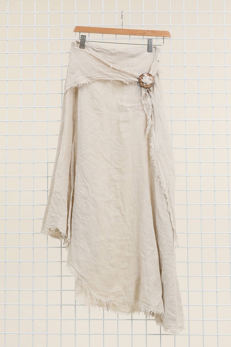 la maison des fibres naturelles - Wholesale Skirt - Women's - Linen skirt with drawstring 1013 100% linen10