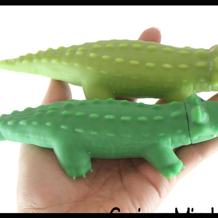 Curious Minds Toys - Venta al por mayor Pelota antiestrés - Niños - 1 bola hinchable de cocodrilo, juguete de terapia sensorial lleno de aire para terapia sensorial