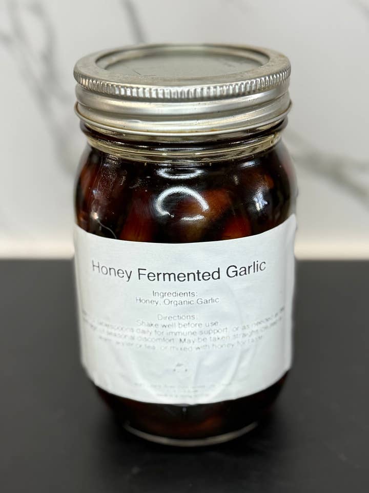Honey Fermented Garlic for wholesale by Hullabaloo Farms