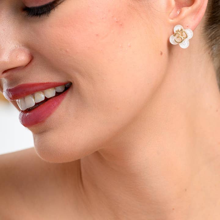 Henna Shoppe - Wholesale Stud/Post Earrings - Om Earrings