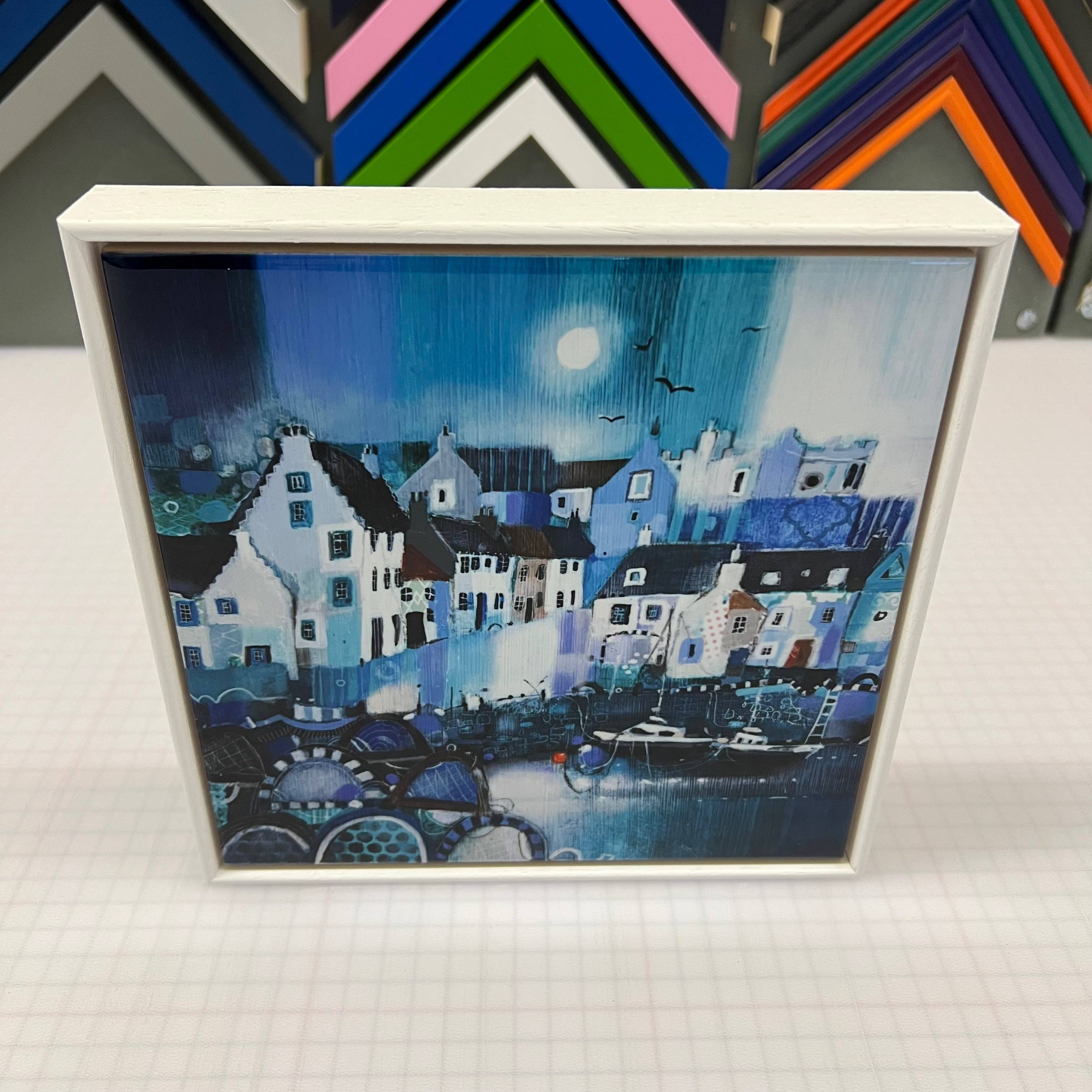 Emma S Davis Artist - Wholesale Art Print - 'Summer Memories, Crail'- Framed Ceramic Tile Art Print1