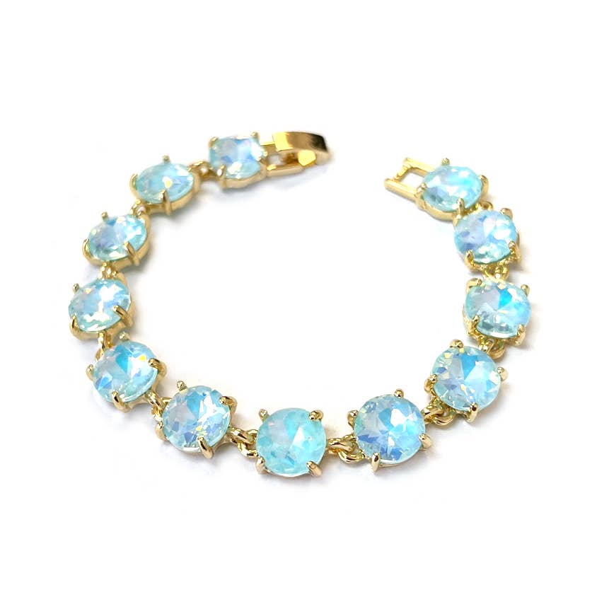 StarryNYC - Vente Bracelets maillon et chaîne - Bracelet rond en cristal taillé dans un coussin23