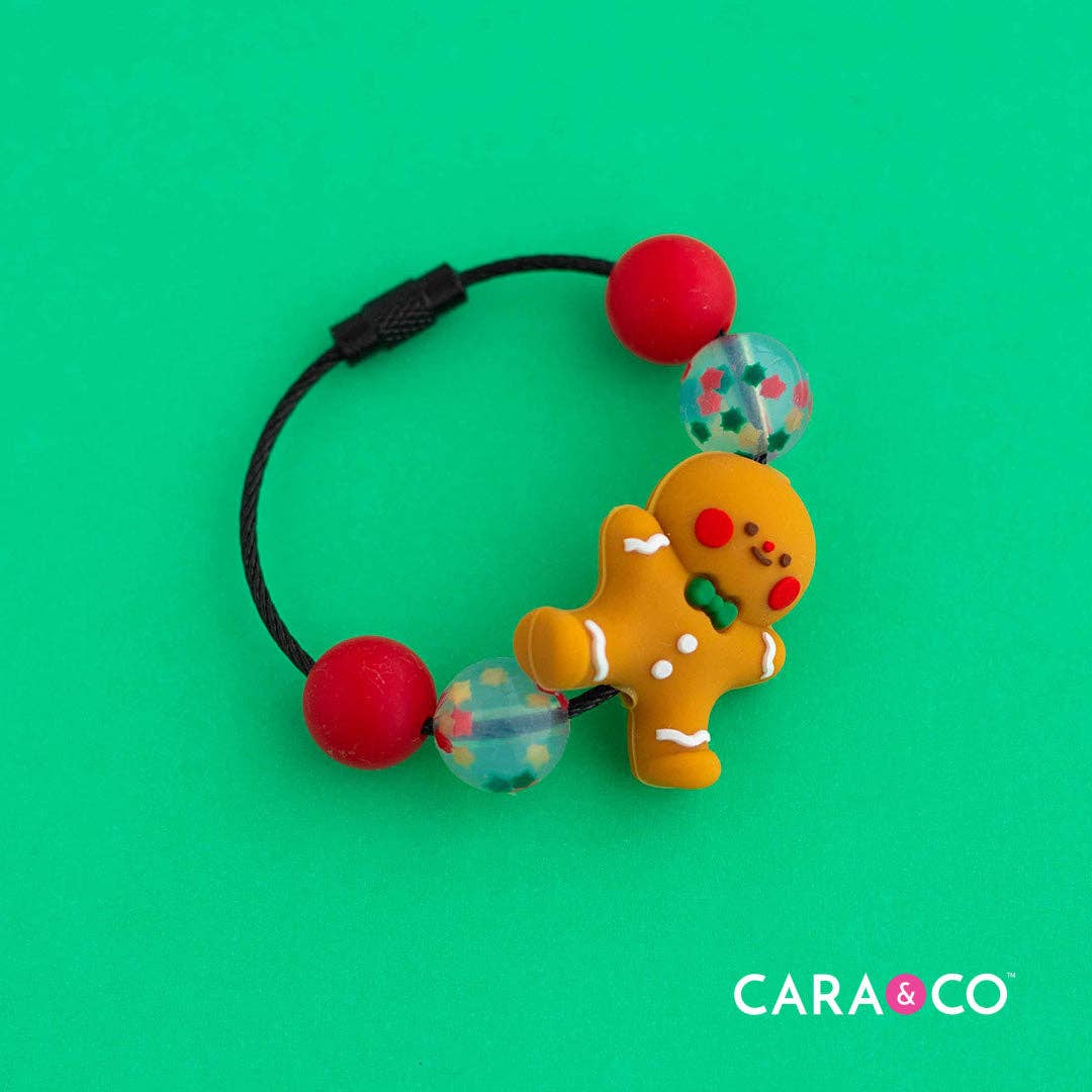 Cara & Co Silicone Craft Supply - Wholesale Craft Supplies - 3D Gingerbread Man Silicone Focal Beads3