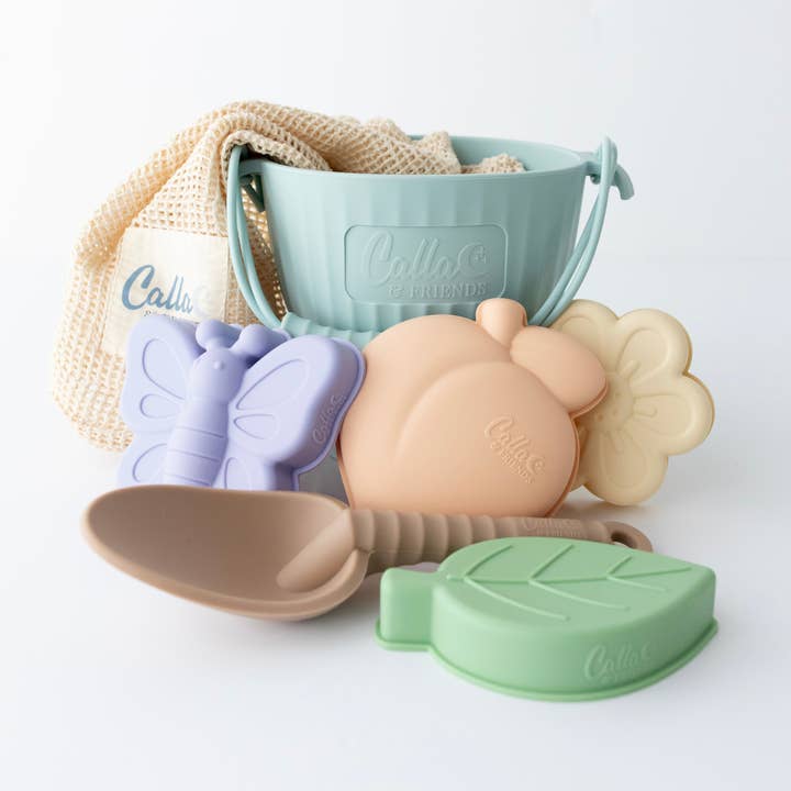 Peach Blossom Silicone Beach Toy Set for wholesale by Calla & Friends