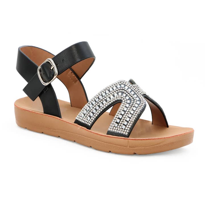 FIRE SALE YOKI BRYNN-28Y Girls Stone Upper Sandal for wholesale by Yoki Girls