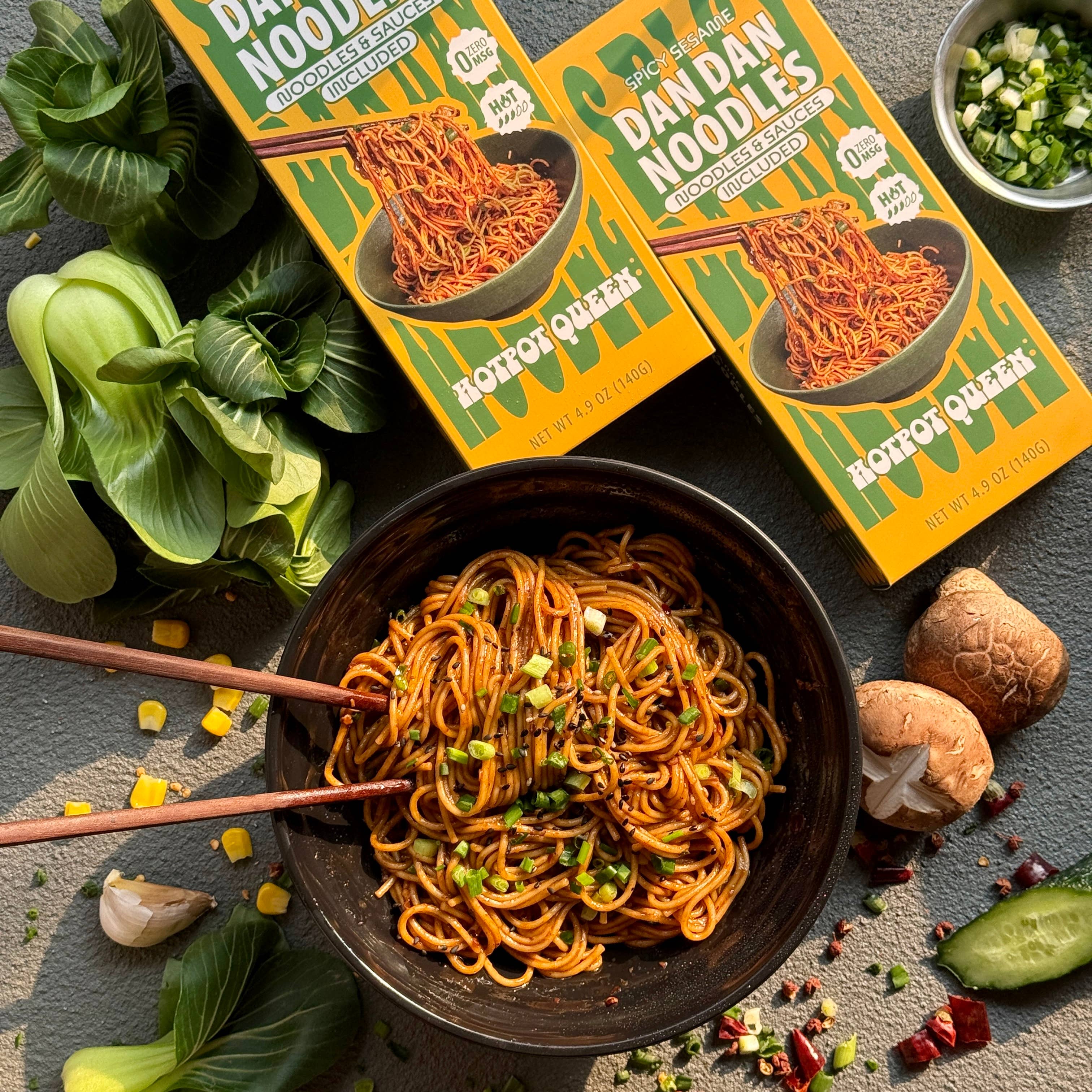 Hotpot Queen - Wholesale Pasta - Spicy Sesame Dan Dan Noodles-STREET FOOD FLAVOR 4.9 OZ2