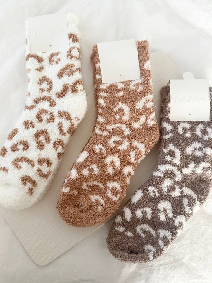 Assorted Leopard Print Socks for Women - JAMI and other Purchase Wholesale mommy and me. Free Returns & Net 60 Terms on Faire trending on Faire.