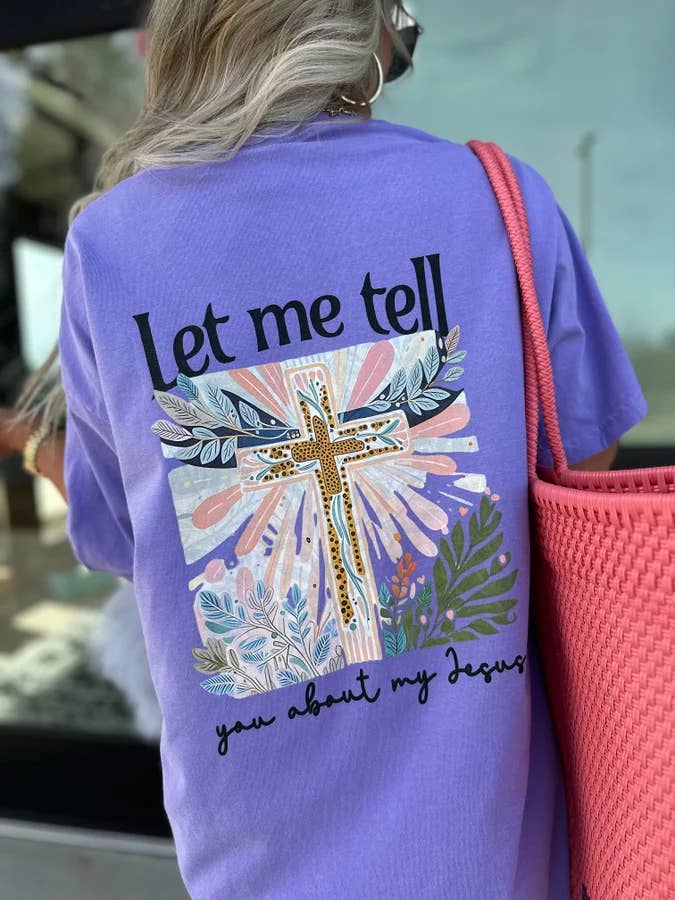 Let Me Tell You Violet Graphic Tee for wholesale by birdie