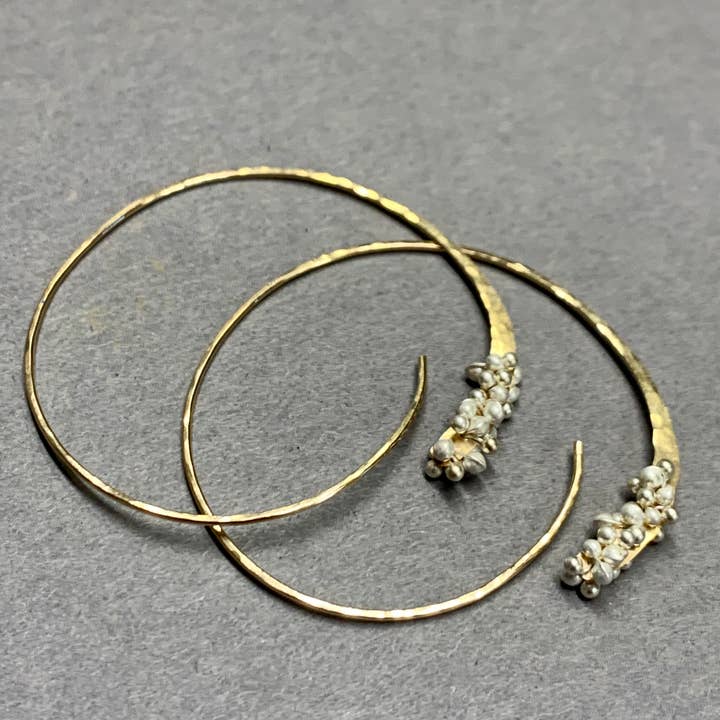 YedOmi Jewelry - Wholesale Hoop Earrings - Blooming Hoops- Small2