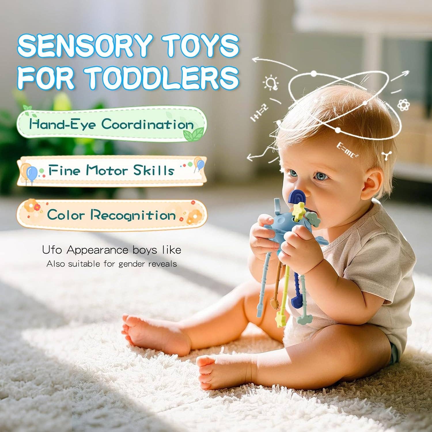 VIGOR - Wholesale Teether (Not Clip-On) - Baby - Montessori Pull String Sensory Toy for 6-12-18 Months Babies6