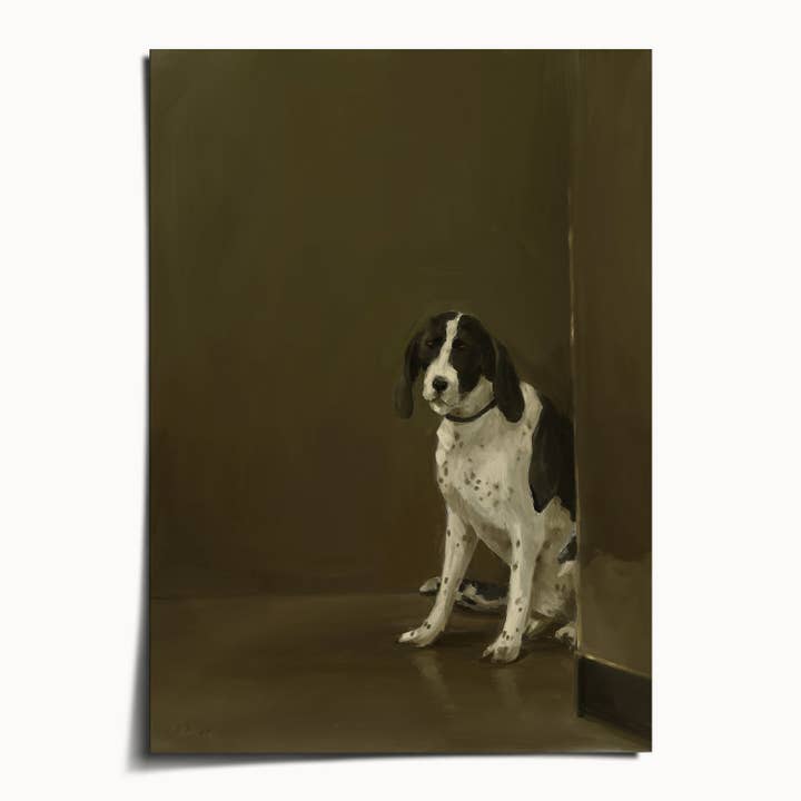 The Ugly Cat Studio - Wholesale Art Print - Milanese Restaurant Dog Art Print