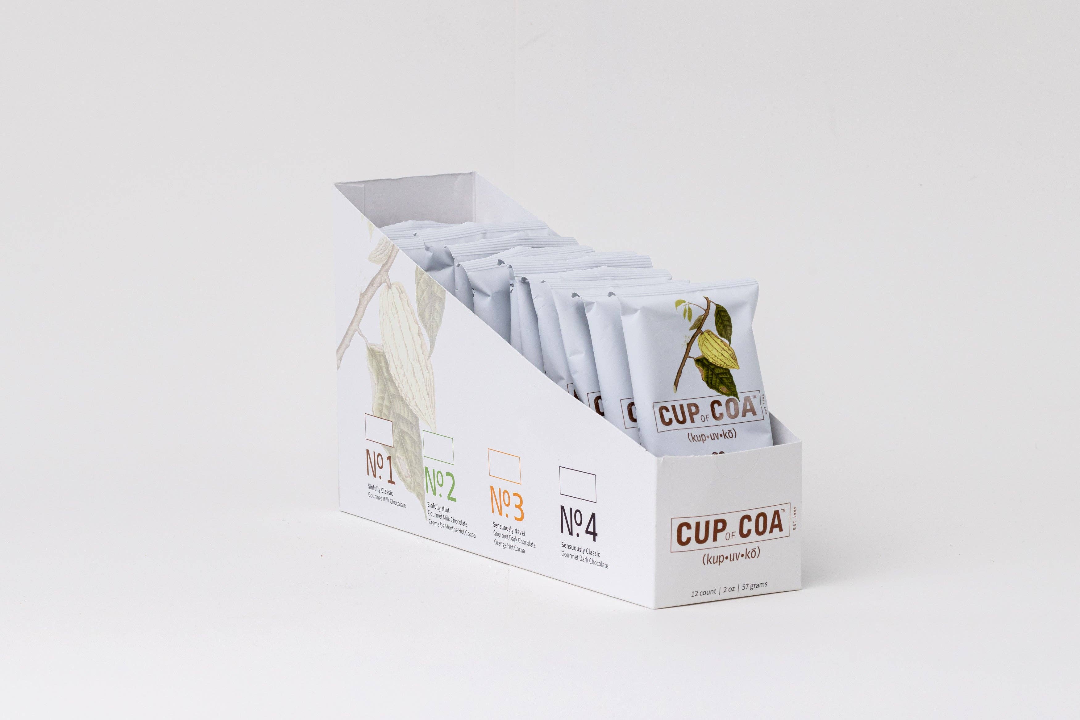 Cup of Coa Inc. - Wholesale Hot cocoa mix/kit - Case of 48 Single Serves | No. 1 Sinfully Classic4