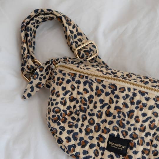 Love Explorers - Wholesale Belt Bag - Women's - Banana bag - beige leopard4