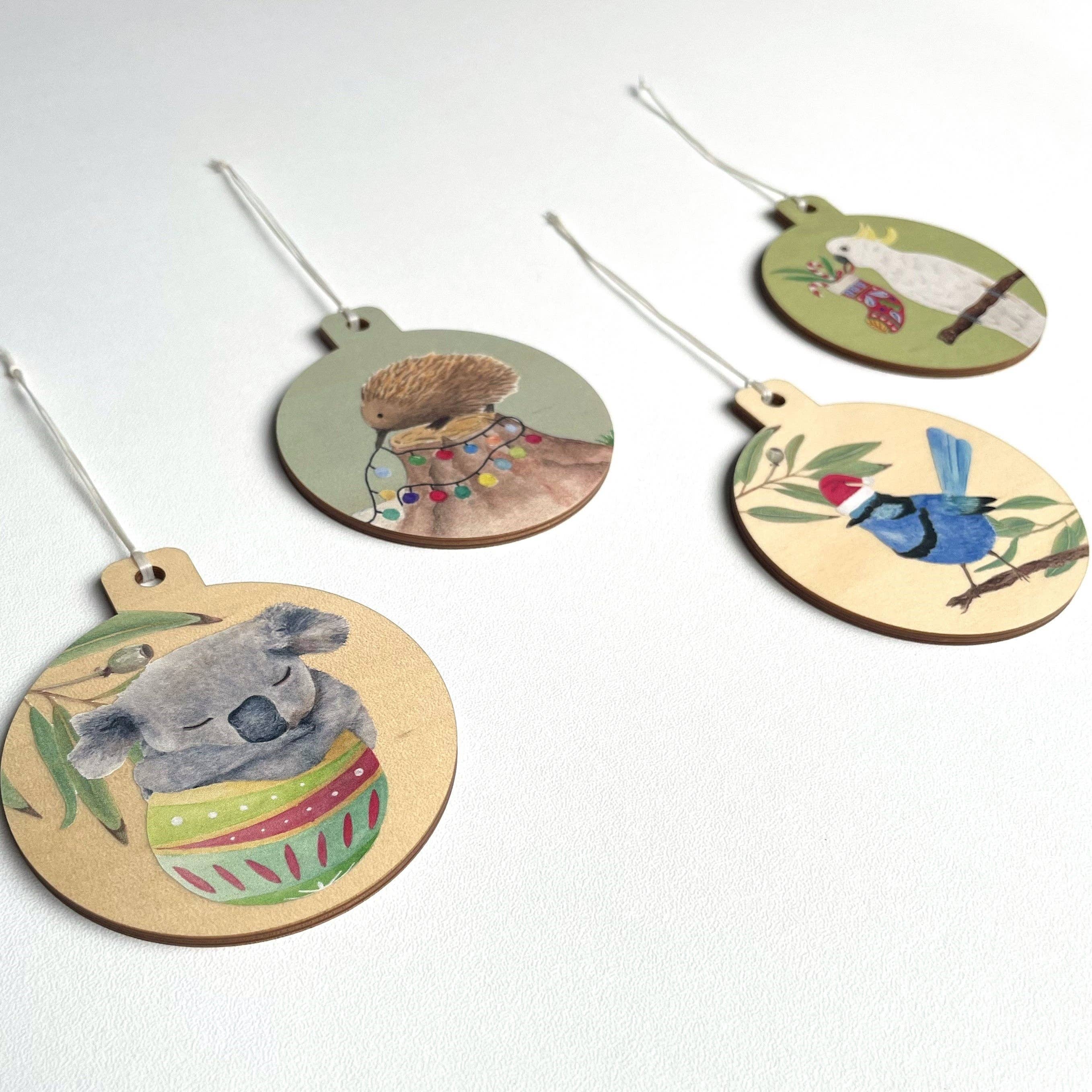 Olicas Art and Design - Wholesale Ornament set - Wooden Ornaments / Australian animals ornaments4