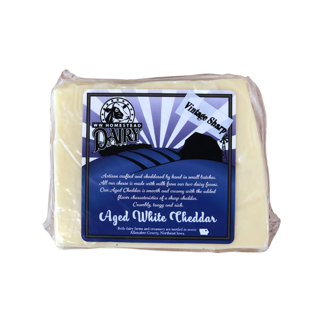 WW Homestead Dairy - Wholesale Cheese - Vintage Aged Cheddar Cheese0