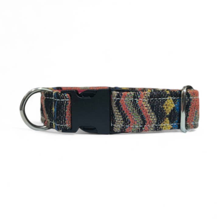 Adjustable dog collar with ethnic design for wholesale by Mabelpiel
