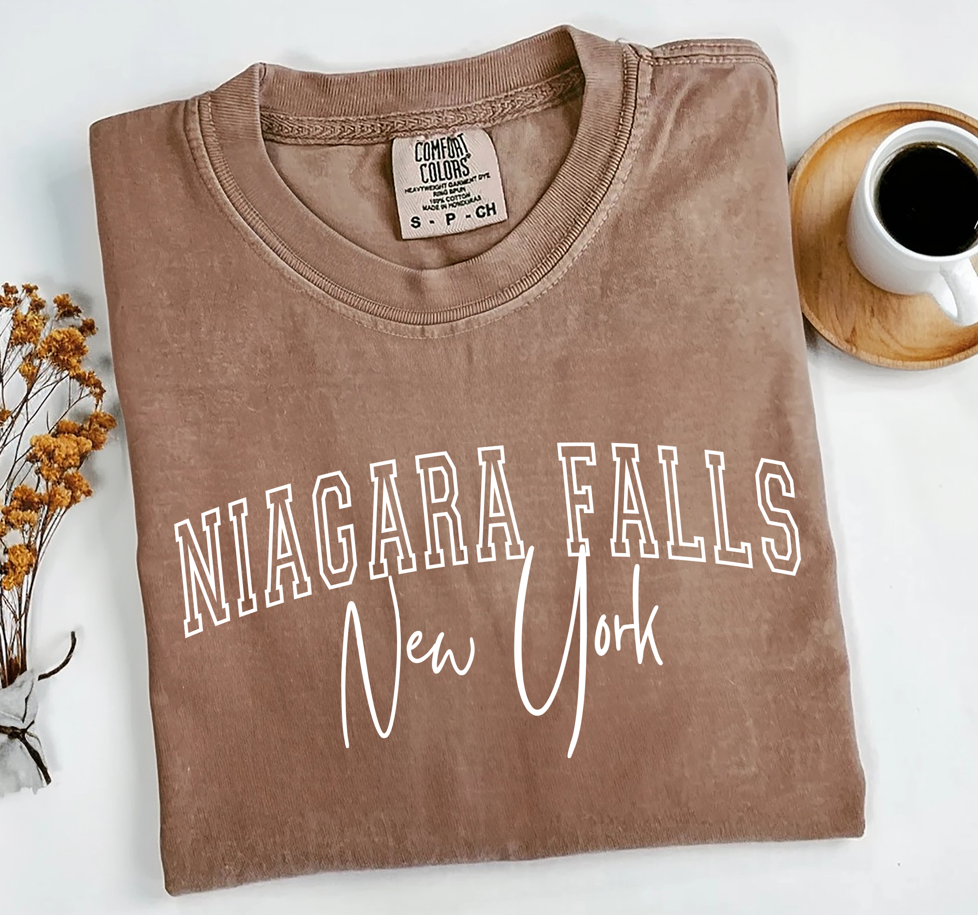 Miche Custom - Wholesale T-Shirt (Graphic) - Women's - City, State Custom Souvenir Shirt Comfort Colors®, DTF Print2