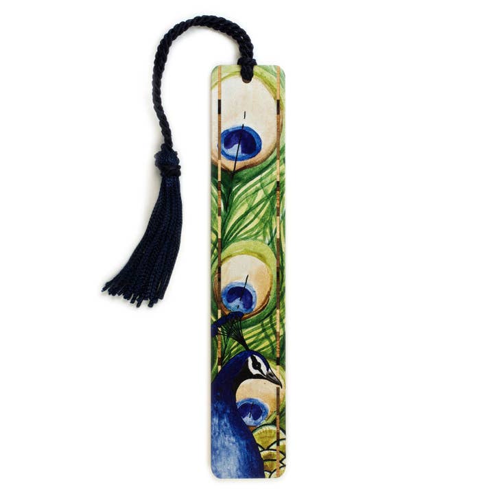 Peacock Handmade Wooden Bookmark for wholesale by Mitercraft