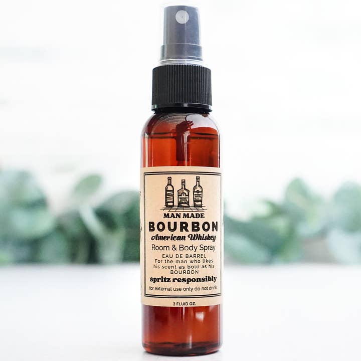 The Little Flower Soap Co - Wholesale Room & Linen Spray - Bourbon Room and Body Spray Funny for Father's Day