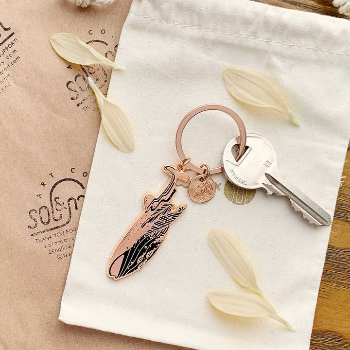 sol&mar art co. - Wholesale Keychain - Unisex - Whale Shark Enamel Keychain2