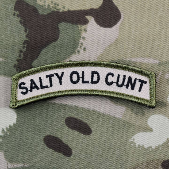 SALTY OLD CUNT Moral-Patch-Tab für den Großhandel von BritKitUSA