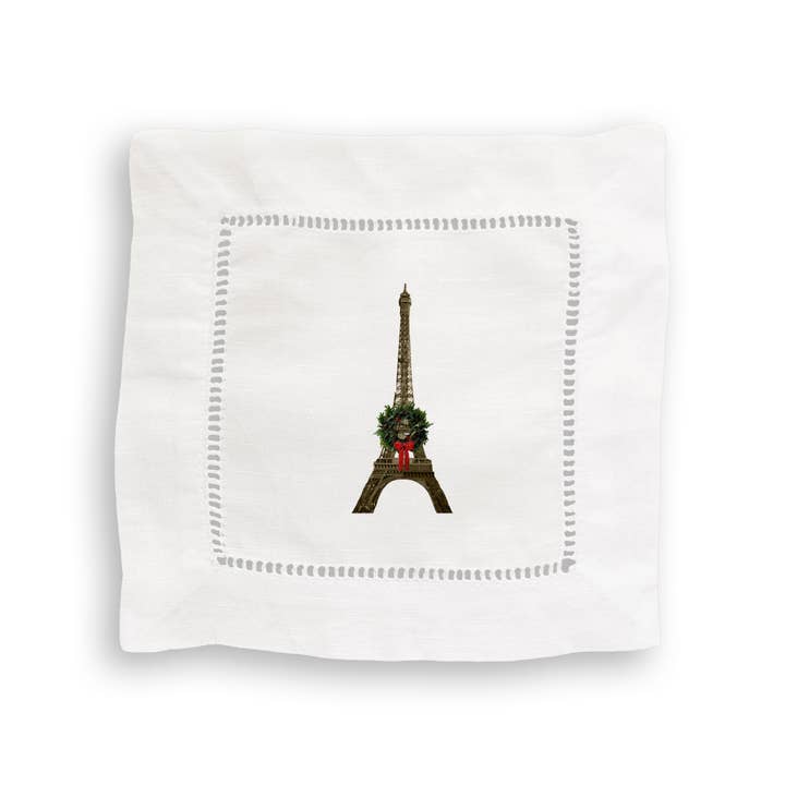 French Graffiti - Wholesale Tea Towel - Eiffel with Wreath4