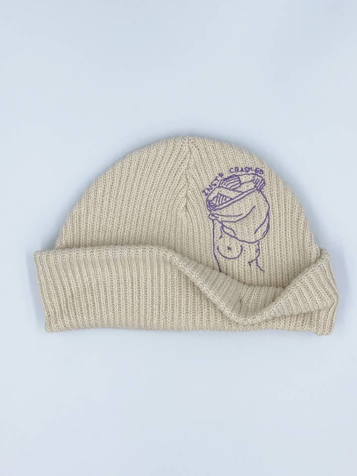 INSTA CRASHED - Cappello ricamato crema per la vendita all'ingrosso da parte di couleur(e)s