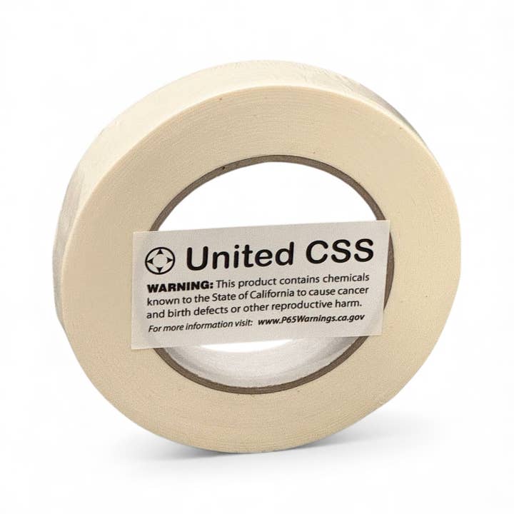 1" Masking Tape White 60yards for wholesale by UNITED CSS LLC