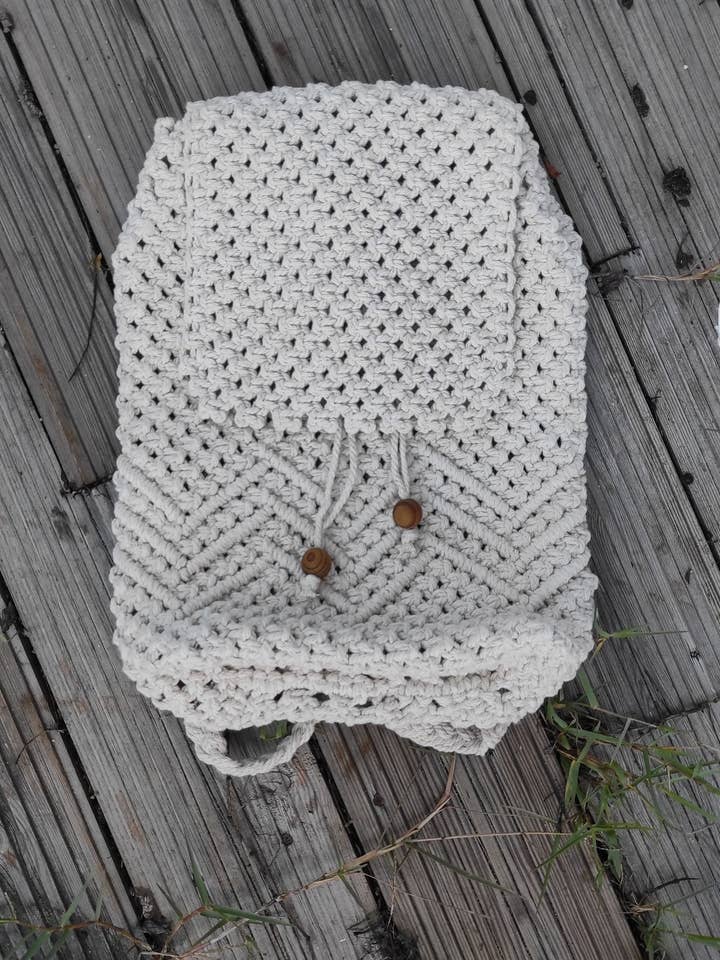Calla Macramé Backpack for wholesale by SIZ