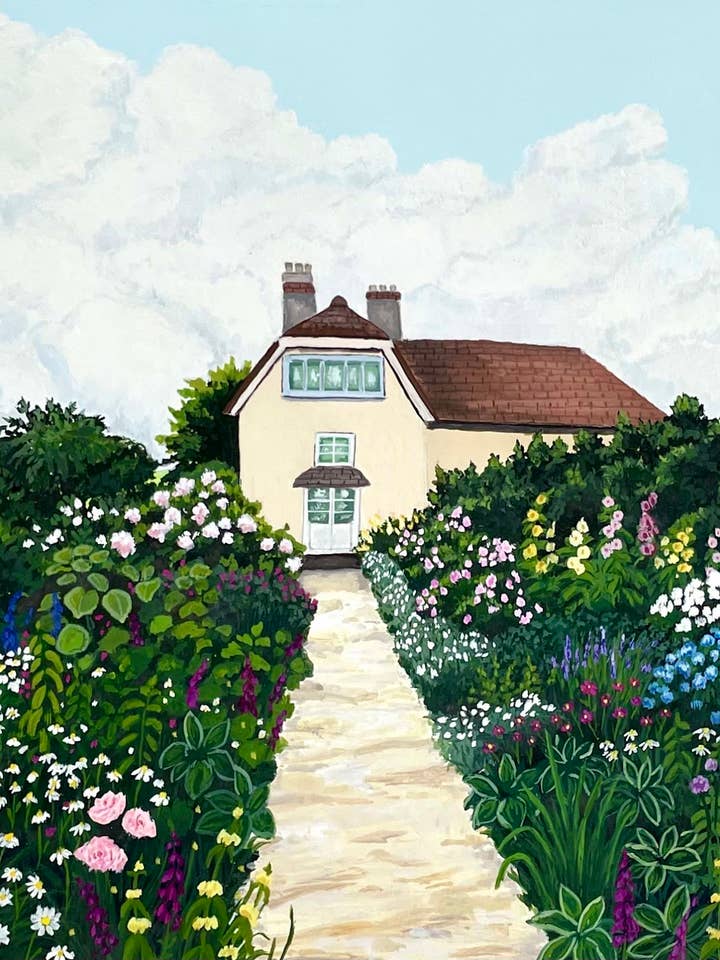 Charleston Farmhouse Print for wholesale by Lilly Carr Art