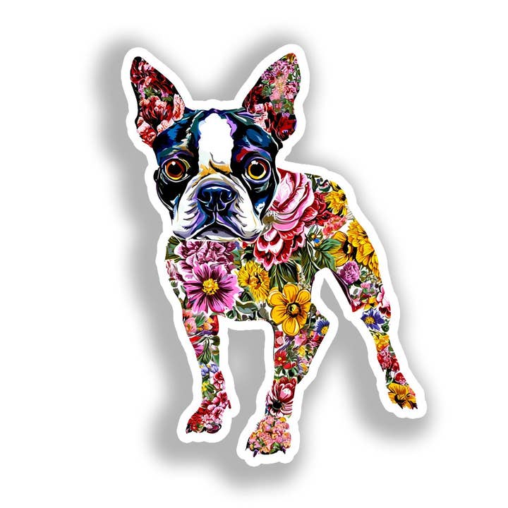 Boston Terrier Dog Decal Sticker # A018996 for wholesale by Yoonek Graphics