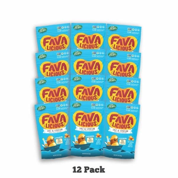 Favalicious® - Wholesale Chips - Favalicious Salt and Vinegar - Pack of 36 x 2oz bags1